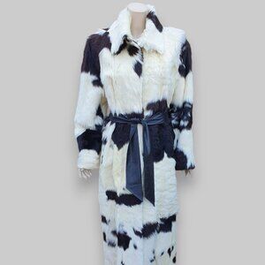 Brown & White Goat Coat -Medium